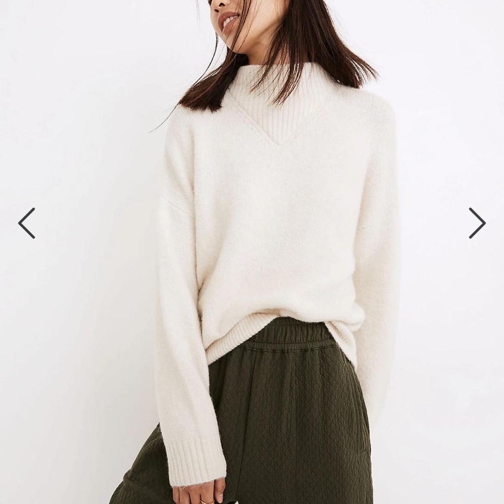 NWT Madewell Dillon Wool Blend Mockneck Sweater Small